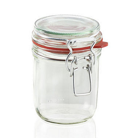 Leifheit 3192 Einmachglas mit Bügelverschluss 370 ml Glas Edelstahl