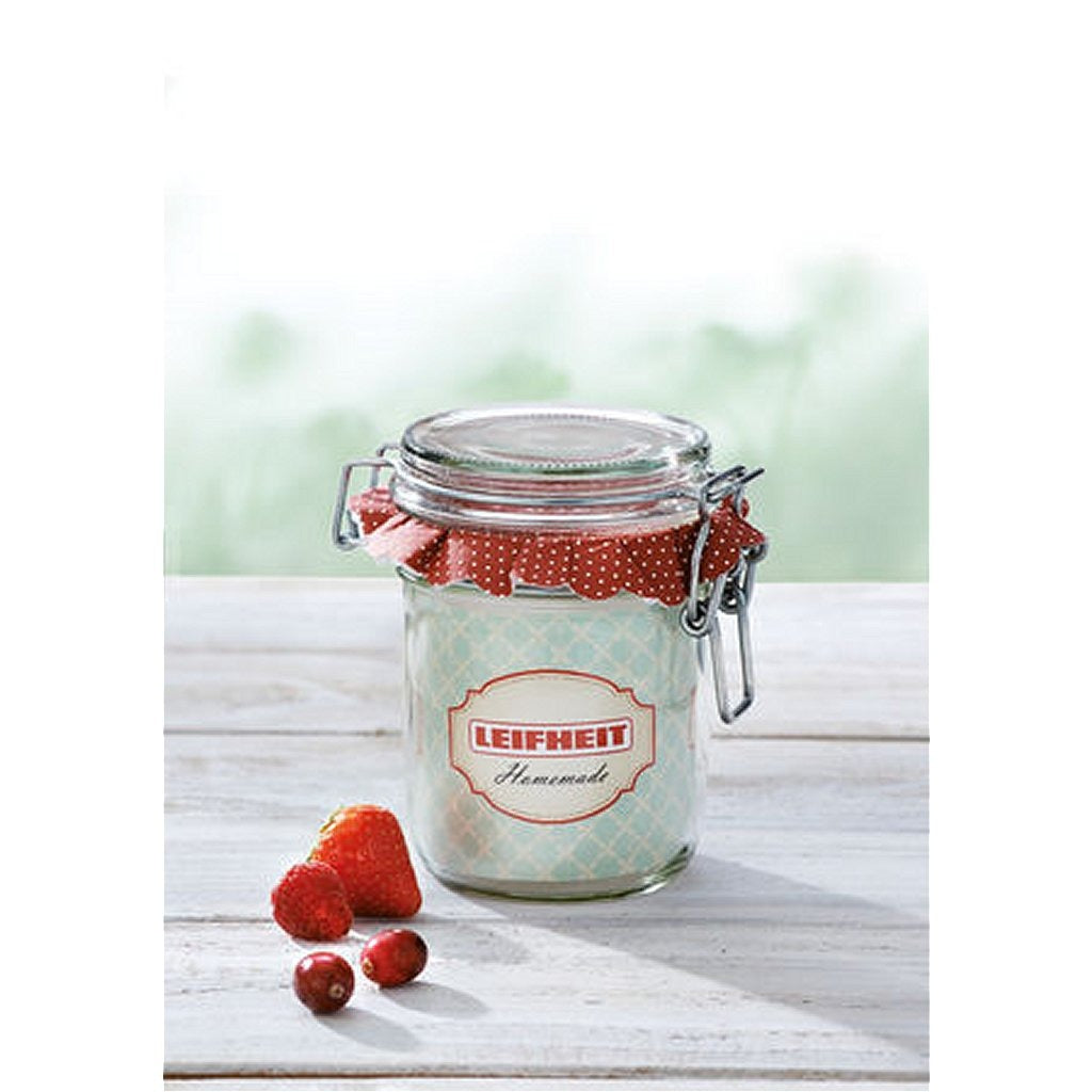 Leifheit 3192 Einmachglas mit Bügelverschluss 370 ml Glas Edelstahl