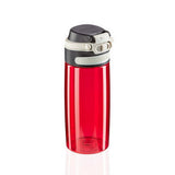 Leifheit 3263 Flip Tritan Trinkflasche 550 ml rot