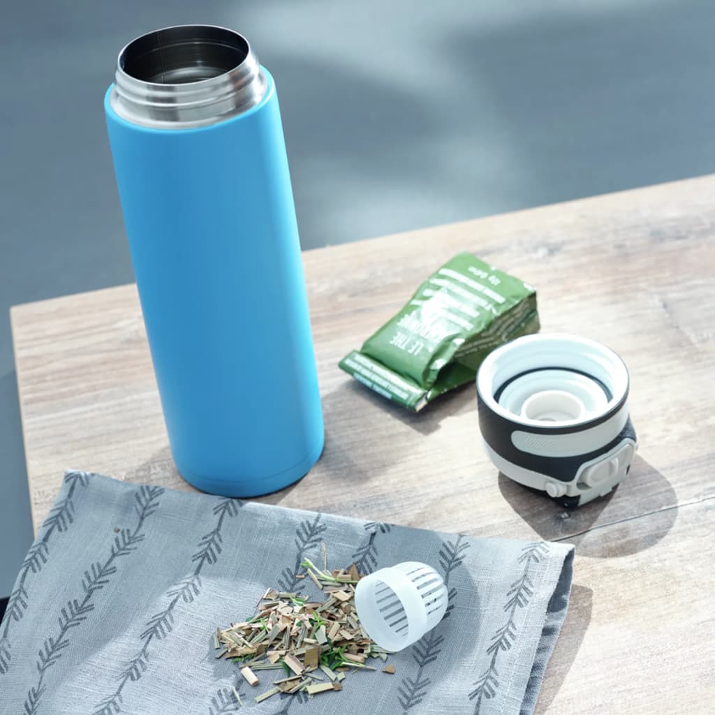 Leifheit thermosfless Flip 600 ml Wasserblau