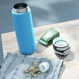 Leifheit thermosfless Flip 600 ml Wasserblau