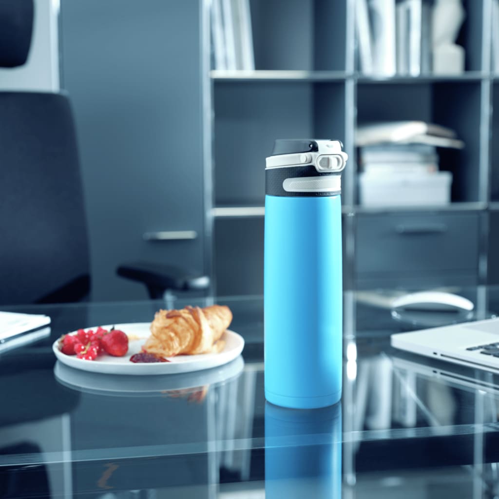 Leifheit thermosfless Flip 600 ml Wasserblau