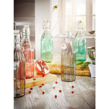 Leifheit 36322 Facettenglasflasche 0,5l transparent grün