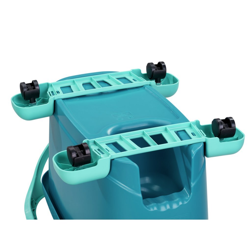 Leifheit 52102 Clean Twist Disc Mopp Komplettes System mit Rädern Blau