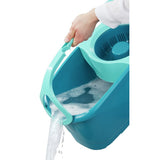 Leifheit 52102 Clean Twist Disc Mopp Komplettes System mit Rädern Blau