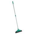 Leifheit 55243 Soft and Easy Moosgummibesen 34 cm mit Teleskopstiel blau silber