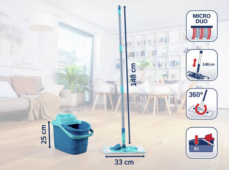 Leifheit PowerClean Bodenwischer M Set