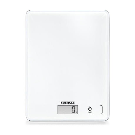 Soehnle Küchenwaage Compact 300 – digital – 1 Gramm genau – bis 5 kg – weiß