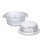 Soehnle Soehnle 65418 Vario Analoge Küchenwaage mit Messbecher, 0,5 l, weiß