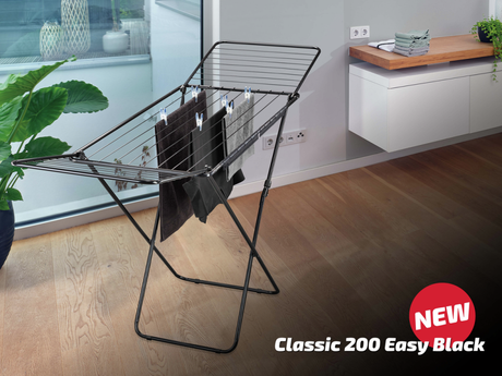 Leifheit Wäscheständer Classic 200 Easy Schwarz