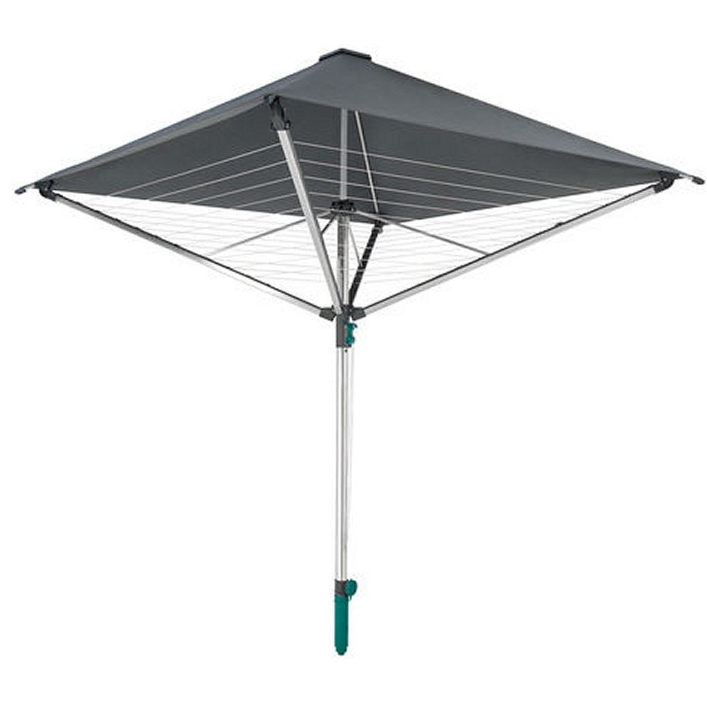 Leifheit Wäschespinne Leifheit 82100 LinoProtect 400 mit Dach, silbergrau