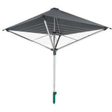 Leifheit Wäschespinne Leifheit 82100 LinoProtect 400 mit Dach, silbergrau