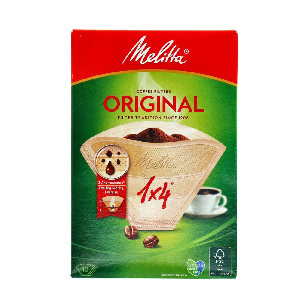 Melitta Filter 1x4 40 Stück braun