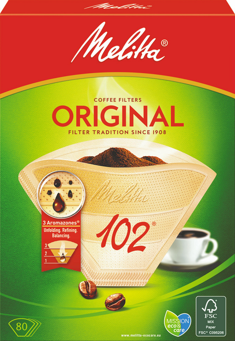 Melitta Original Kaffeefilter 102 braun 80 Stück