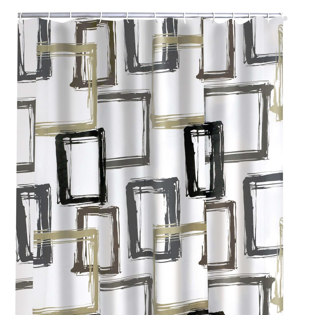Ridersausche Vorhangmuster braun 180x200 cm