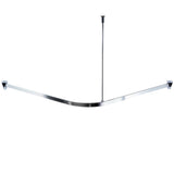 Ridder Corner Dusche Curil Rail mit Haken Universal Chrom 52500