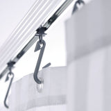 Ridder Corner Dusche Curil Rail mit Haken Universal Chrom 52500