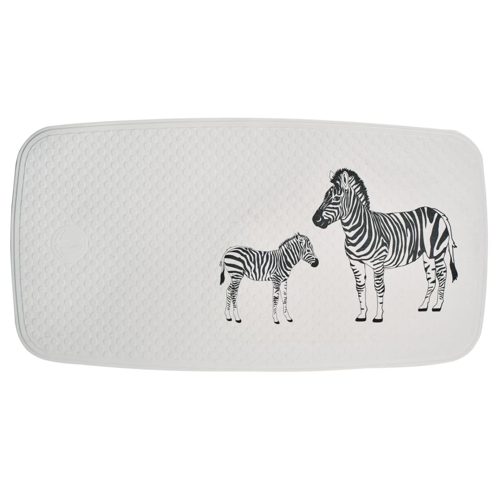 Ridder Badmat Zebra 38x72 cm weiß und schwarz