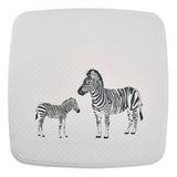 Ridderduschmatte Zebra 54x54 cm weiß und schwarz