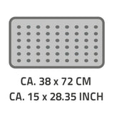 Ridder Badmat Helgoland 38x72 cm weiß und blau
