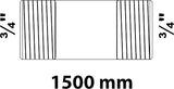 Kirchhoff Schmiedeeisen-Rohrnippel, verzinkt, 3 4 x 1500 mm, (23) - 989824255