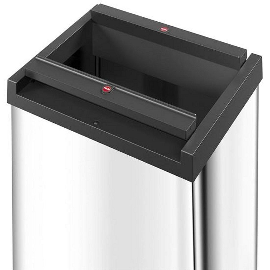 Hailo 0840-111 Big-Box Swing L Müll 35L Edelstahl schwarz