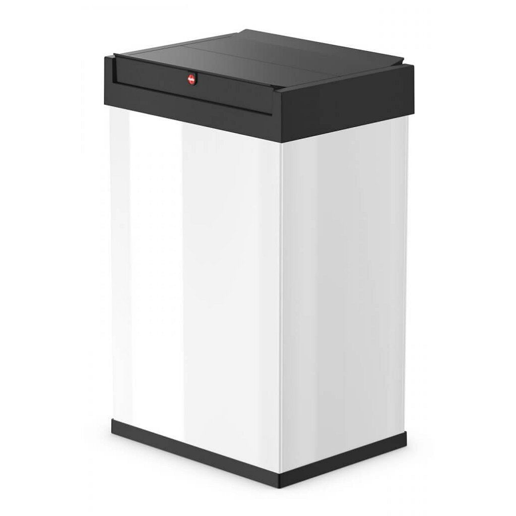 Hailo 0840-131 Big-Box Swing l Abfallbehälter 35L Weiß