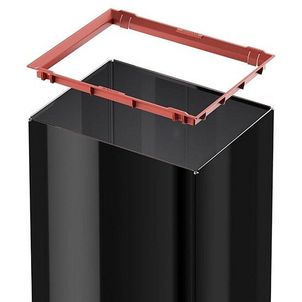 Hailo 0840-141 Big-Box Swing-L-Abfallbehälter 35l schwarz