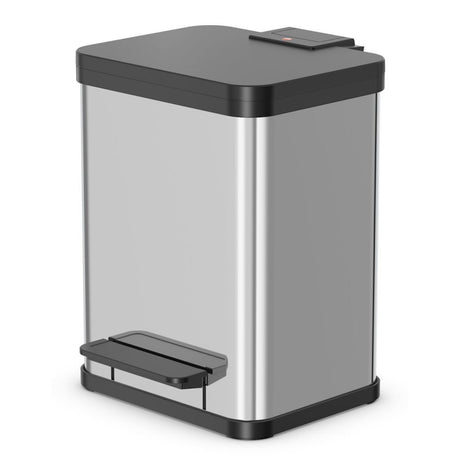 Hailo öko duo plus m Mülleimer - Mülltrenner - 2 x 9 l - Edelstahl