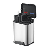 Hailo öko duo plus Treteimer 2x9l Edelstahl