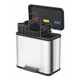 Hailo Öko Trio Plus Pedal Bin 3x9l Schwarz