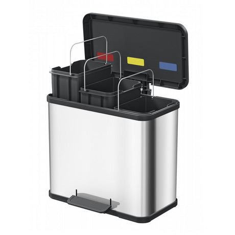 Hailo Öko Trio Plus Pedal Bin 3x9l Schwarz