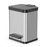 Hailo 0619-200 öko uno plus m Treteimer 17l Edelstahl