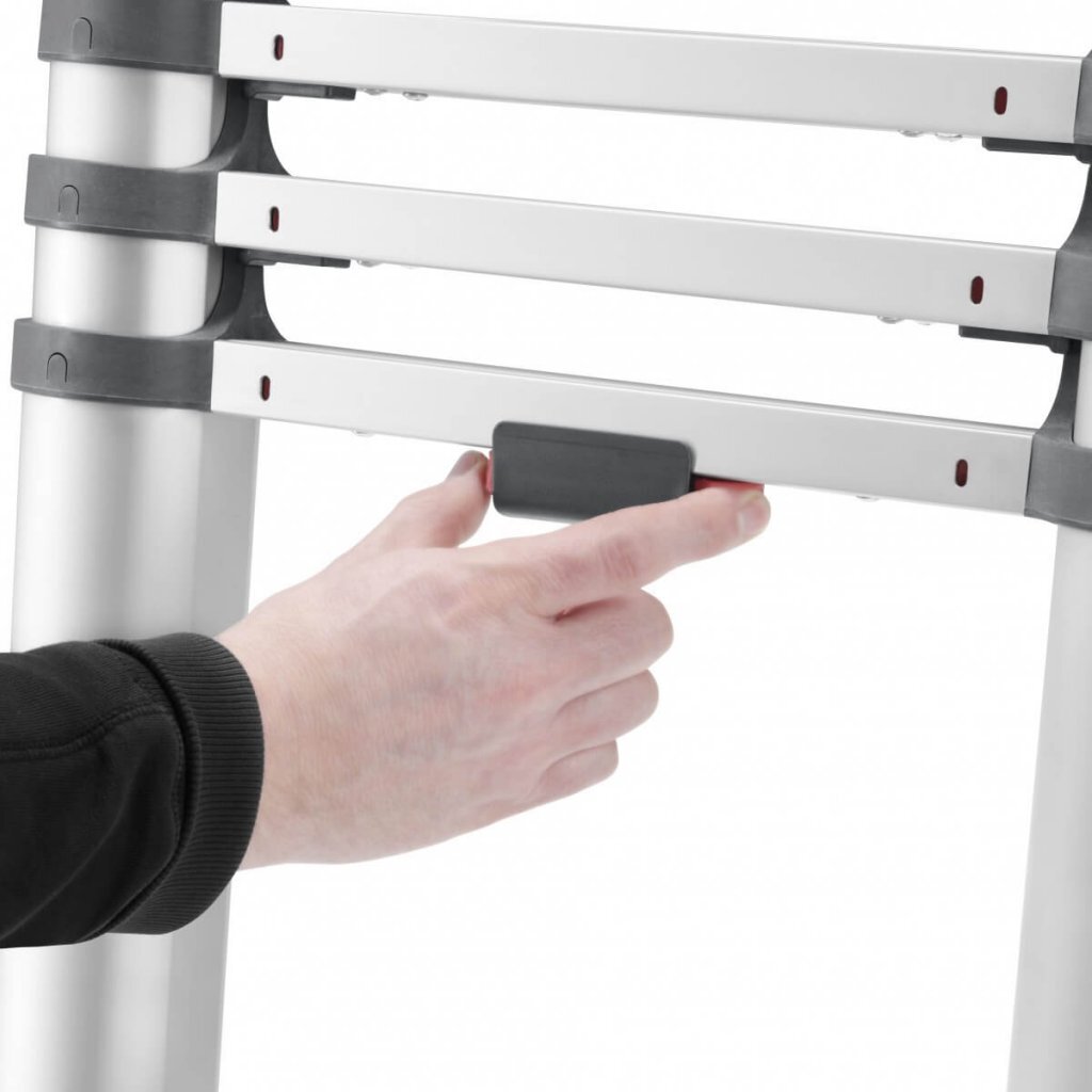 Hailo T80 Aluminium Teleskopleiter 9 Stufen 94-264 cm