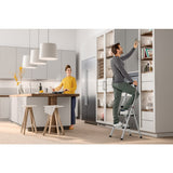 Hailo 4302-301 K100 Topline Treppe 2 Stufen Silber Schwarz