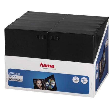 Hama DVD-Box Schwarz 30er-Pack Rot