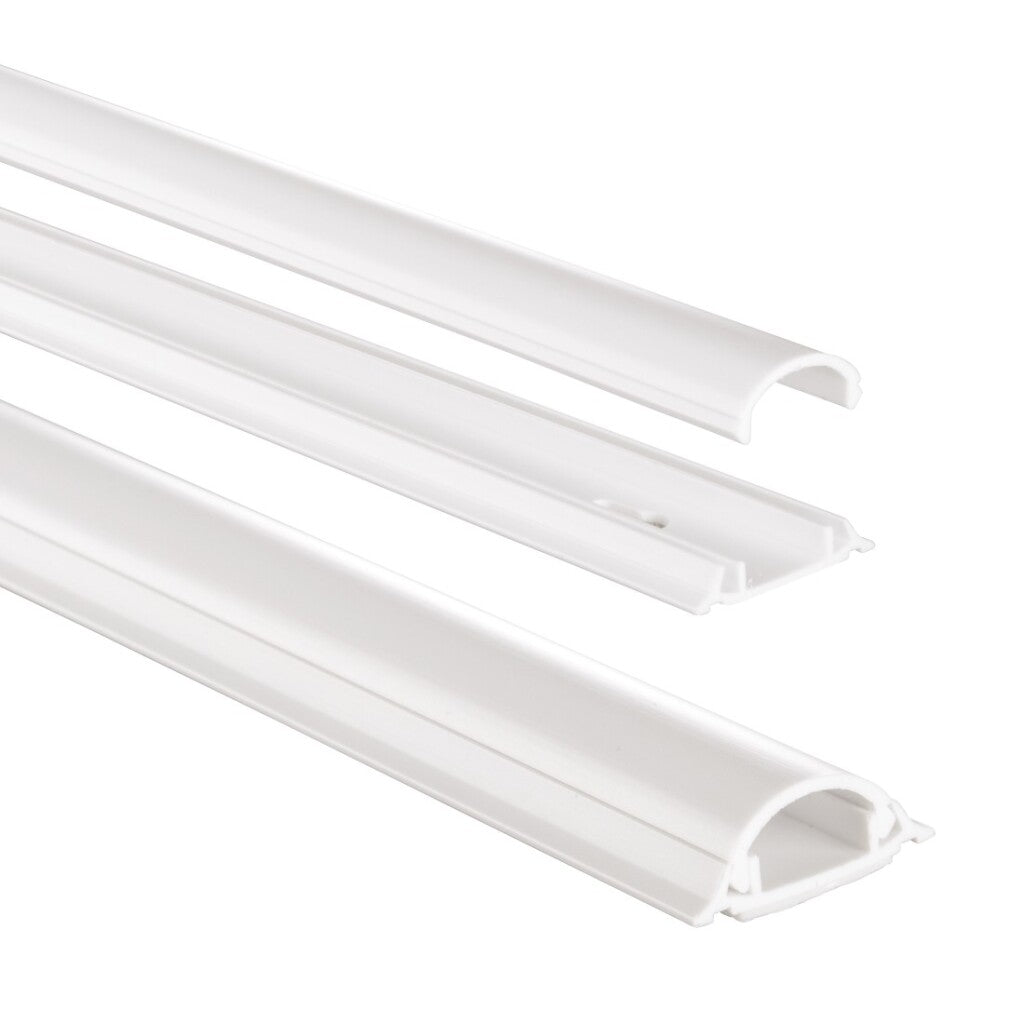Hama PVC-Kabelkanal halbrund 100 3,5 0,9 cm weiß