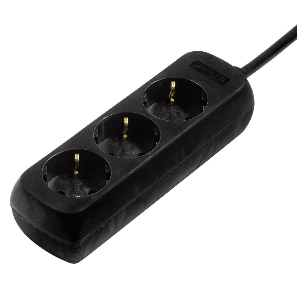 Hama Steckdosenleiste 3x Schwarz pro 10 Stück
