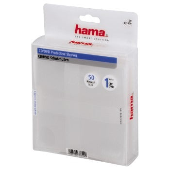 Hama CD-DVD-Cover 50er Pack transparent