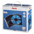 Hama CD Slim Box 100 Stück schwarz transparent