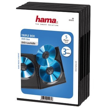 Hama DVD 3 Box 5er Pack schwarz