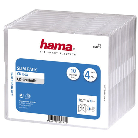 Hama CD-Boxen #039;Slim-Pack #039;4 pro 10 Stück