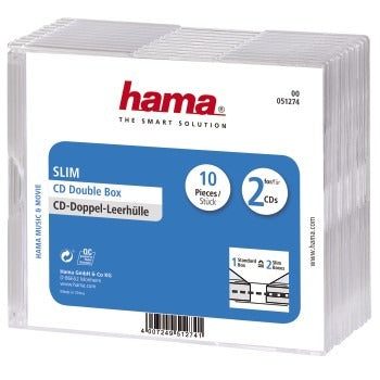 Hama CD Slim Luftpolsterbox 10er Pack