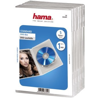 Hama DVD-Box transparent 5er Pack