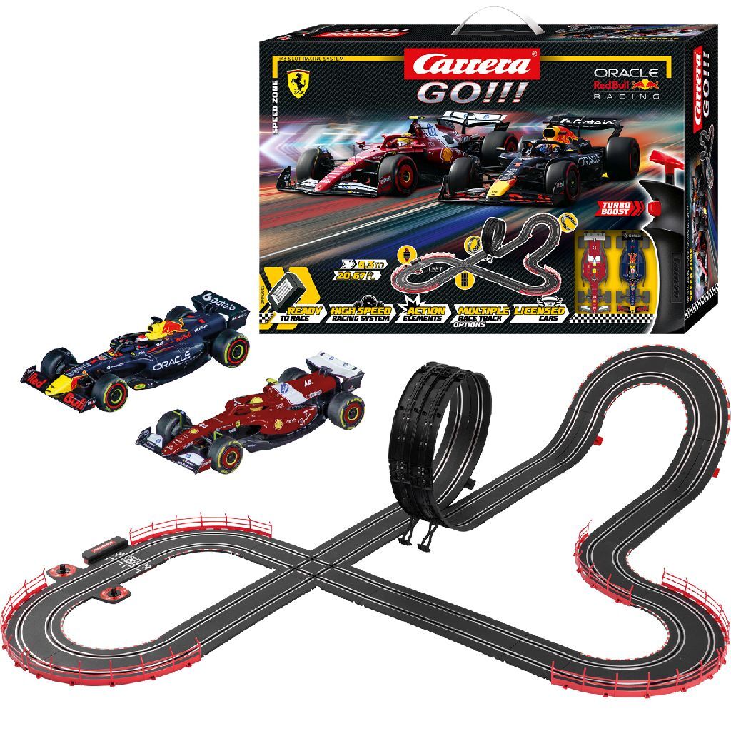 Carrera los!!! F1-Geschwindigkeitszone – Oracle Red Bull und Ferrari