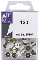 Alco al-1530a Reißzwecken, sonnenweiß, Schachtel mit 120 Stück