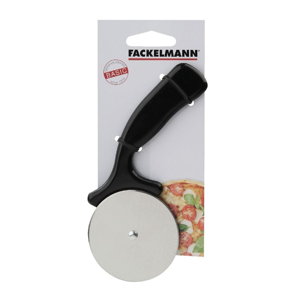 Fackelmann Basic Pizzaschneider 16 cm schwarz PP Edelstahl