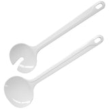 Fackelmann Basic Salatbesteck 26 cm weiß San-Kunststoff 2-teilig