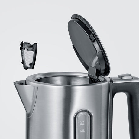 Severin wk3418 Wasserkocher 1,7l 3000w Edelstahl schwarz