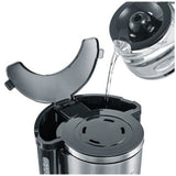 Severin ka4823 Kaffeemaschine aus schwarzem Edelstahl